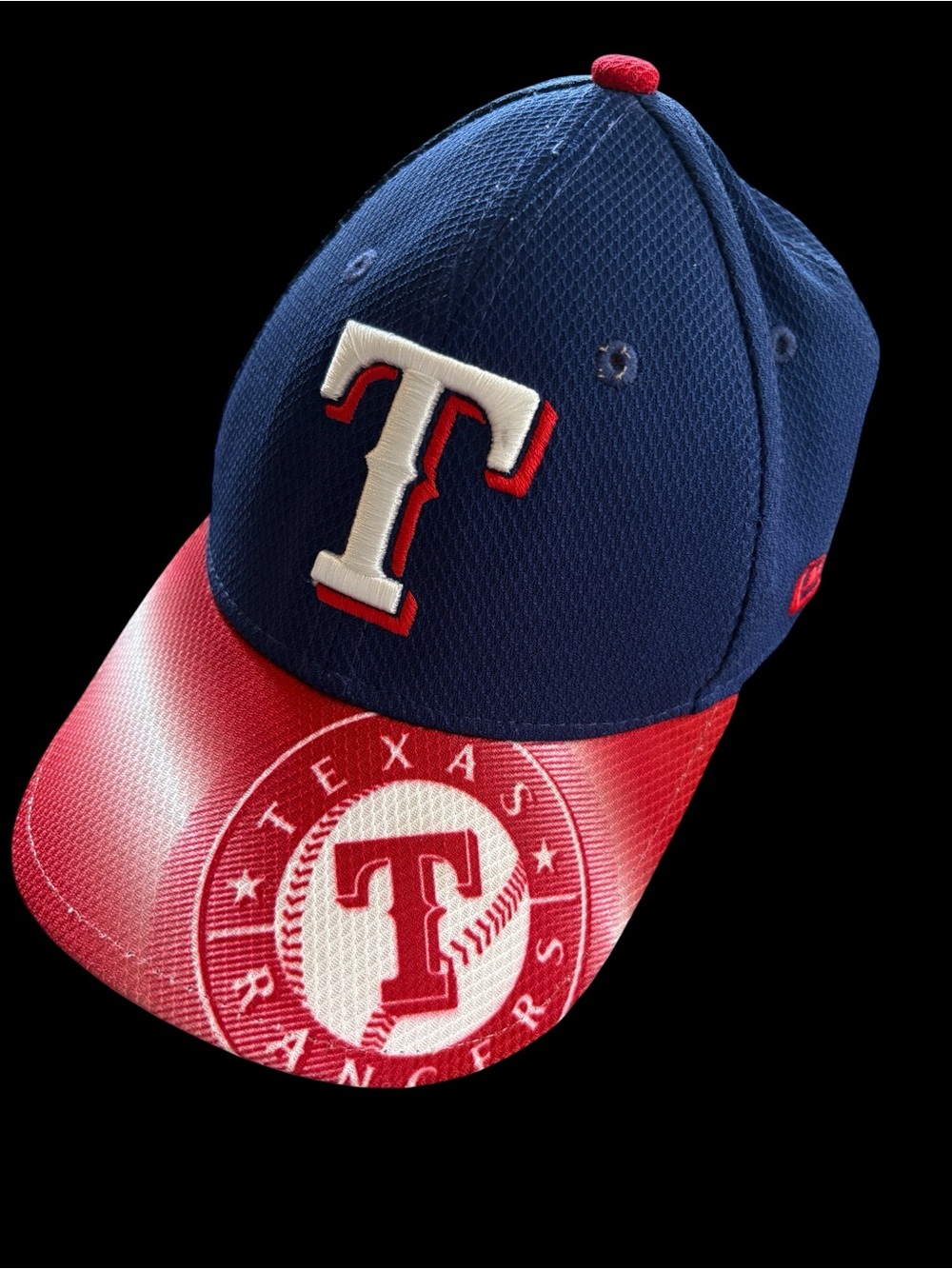 Texas Rangers Youth Cap - Navy & Red Baseball Hat